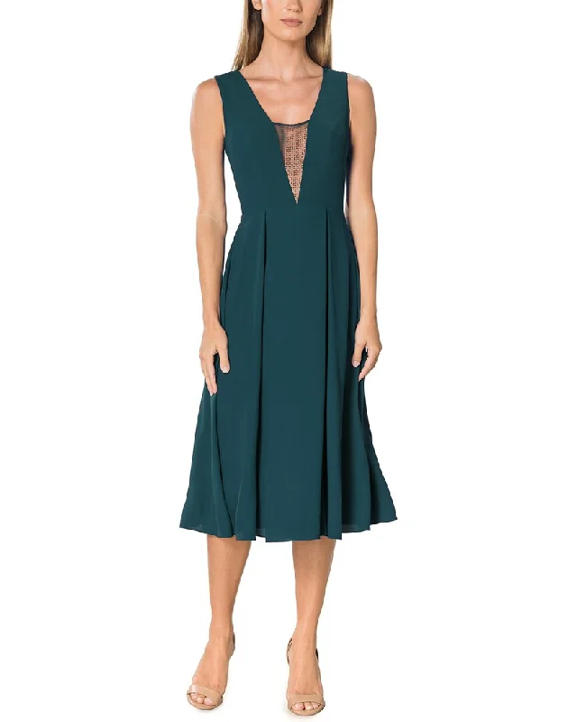 Women's Fashionable Attire For Work Dress the Population Eleni Midi Dress