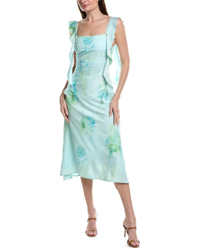 Affordable Women's Apparel Moonsea Ruffle Midi Dress