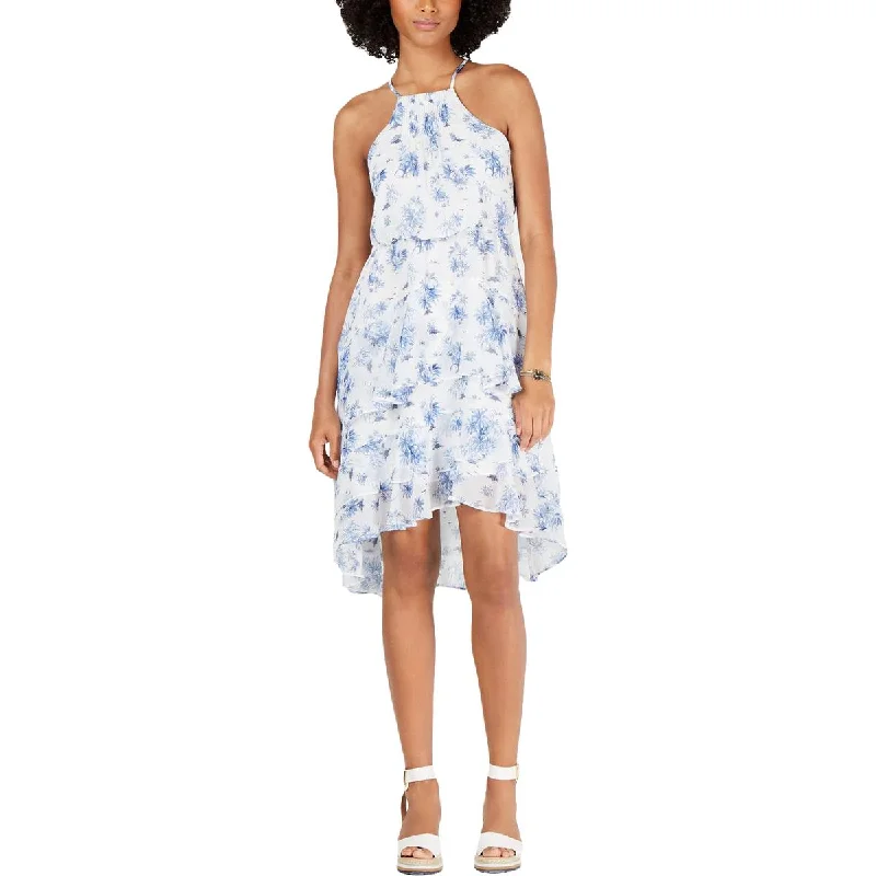 Women's Relaxed Outfit Womens Ruffled Floral Sundress