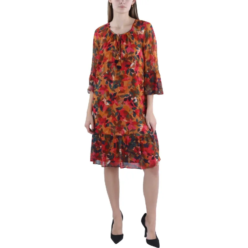 Women's Outerwear Garments Plus Womens Chiffon Floral Cocktail And Party Dress