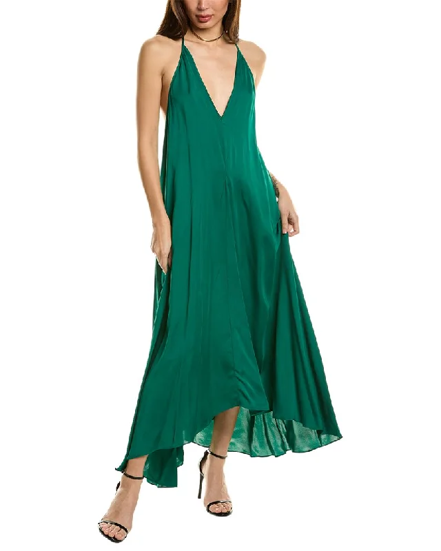 Women's Functional Apparel For Outdoor Activities Reiss Mabel Plunge Neck Maxi Dress