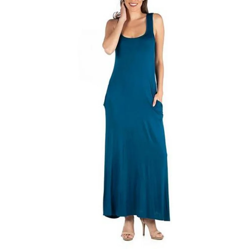 Women's Resort Garments Plus Womens Midi Sleeveless Midi Dress