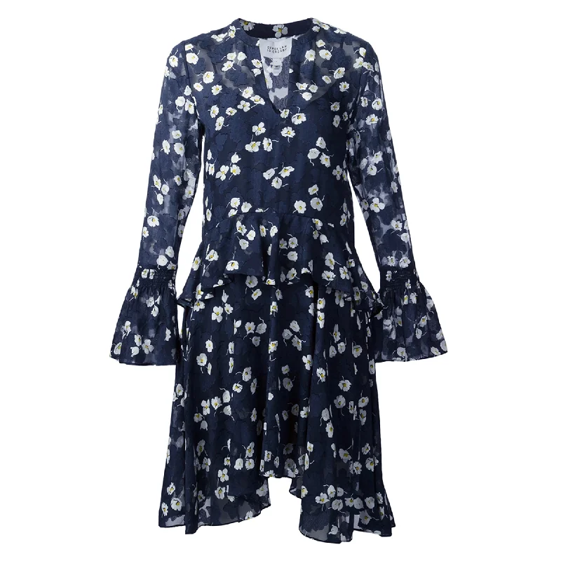 Women's Loungewear Clothes Derek Lam 10 Crosby Floral Dress, Navy