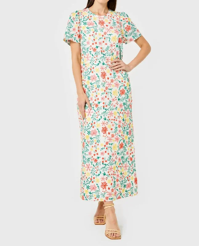 Women's Festive Attire Elodie Embroidered Maxi Dress In Multi Floral