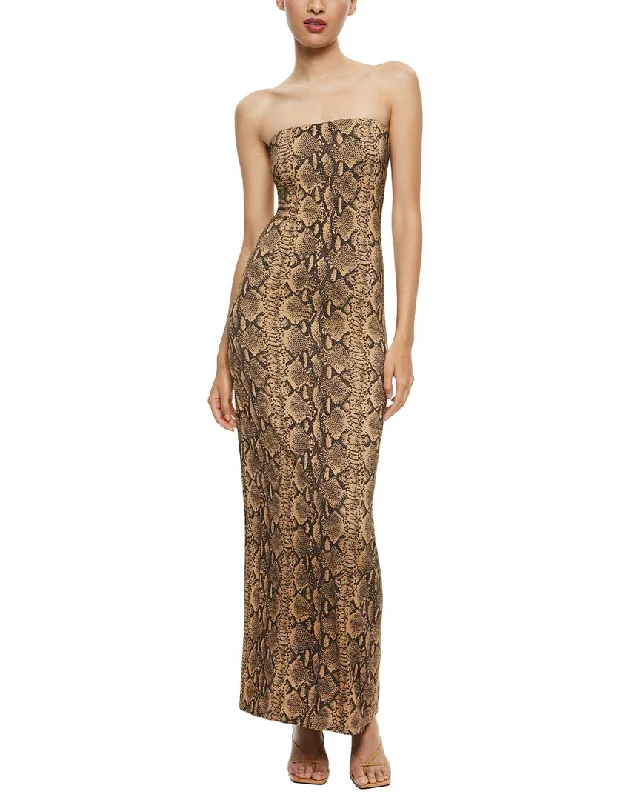 Women's Holiday Clothing alice + olivia Delora Strapless Maxi Dress