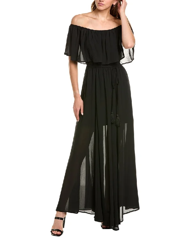 Women's Travel Outfit Set MARION Off-The-Shoulder Maxi Dress