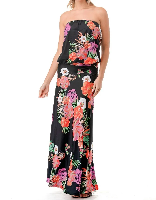 Women's Casual Apparel Vava Anouk Tube Long Dress In Summer Floral