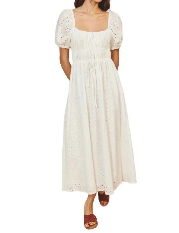 Timeless Women's Garments Dreamy Maxi Dress In White