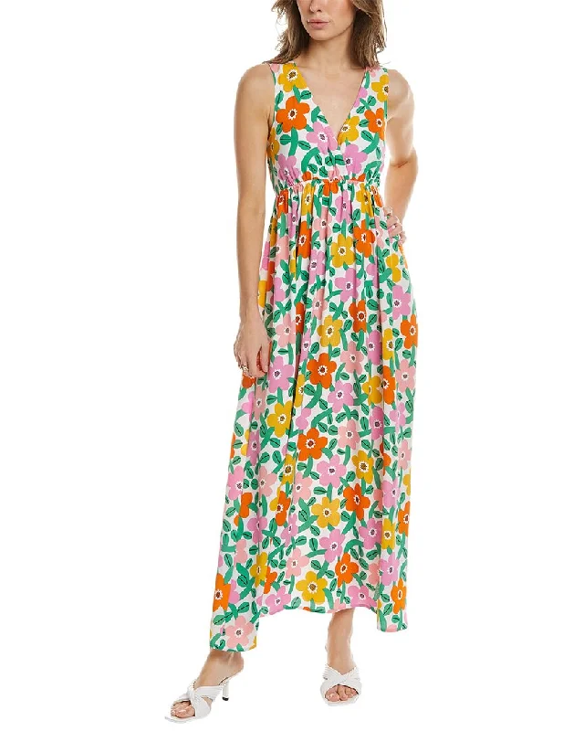 Vintage-Inspired Women's Clothes Traffic People Slow Days Maxi Dress