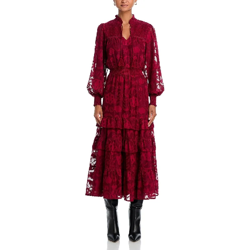 Women's Fashionable Clothing Sets Womens Full Length Smocked Maxi Dress