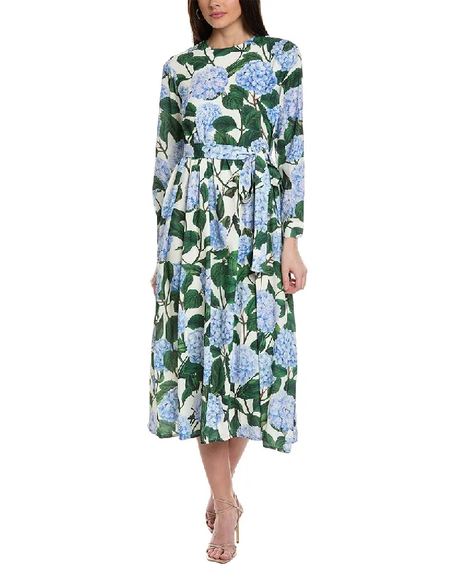 Women's Clothes For The Office YAL New York Printed Midi Dress