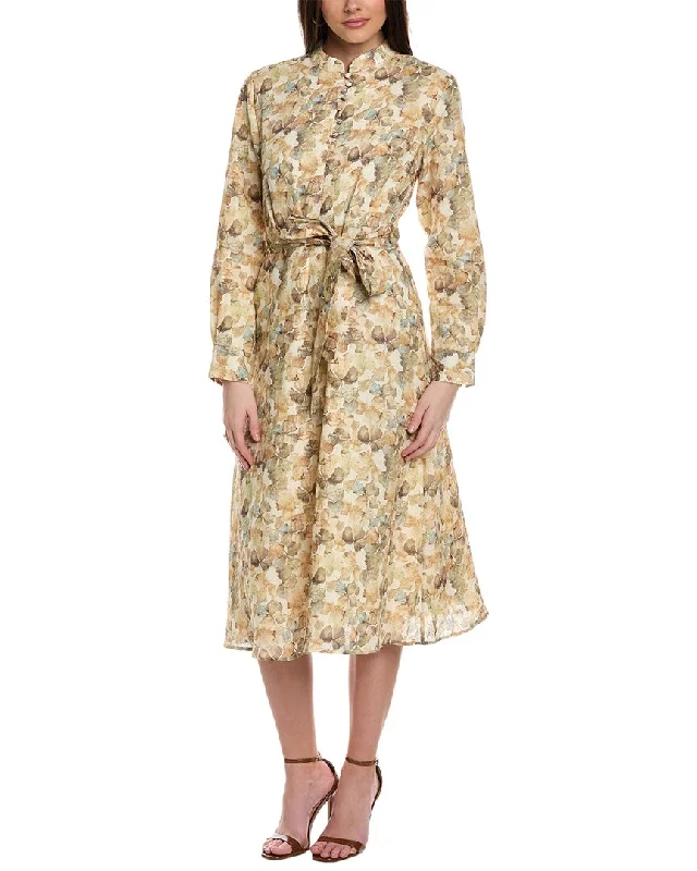 Vintage-Inspired Women's Clothes YAL New York Printed Midi Dress