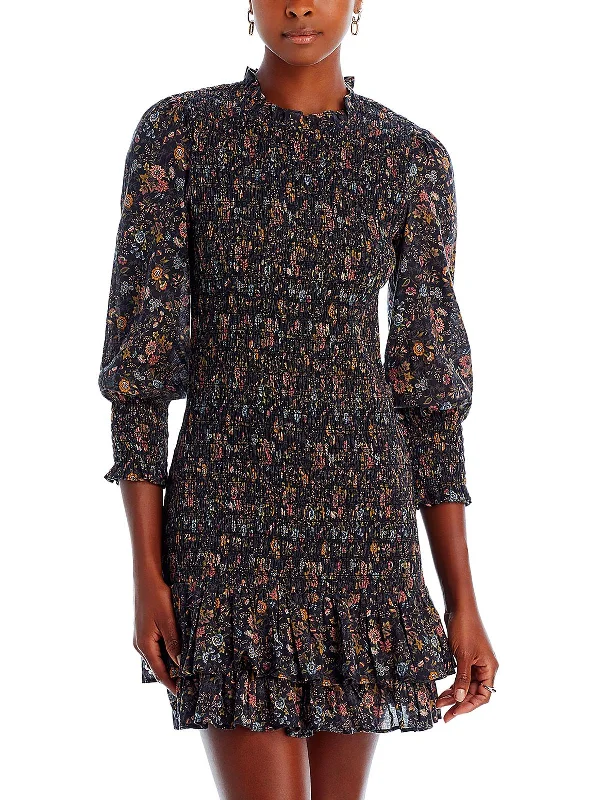 Women's Comfy Attire For Lounging Farha Womens Floral Mini Sheath Dress