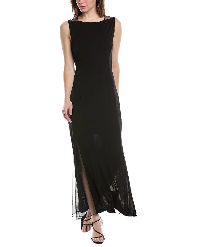 Women's Versatile Apparel Helmut Lang Sheer Insert Midi Dress