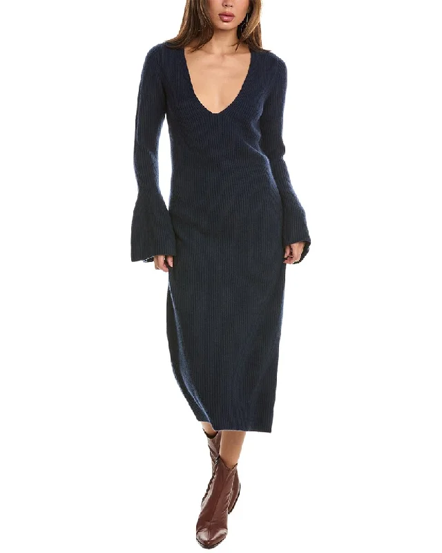 Stylish Women's Garments For Holidays Equipment Dree Wool & Cashmere-Blend Maxi Dress