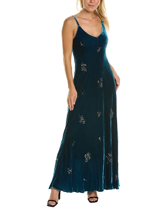 Women's Trendy Casual Clothes Johnny Was Cleo Silk-Blend Maxi Dress