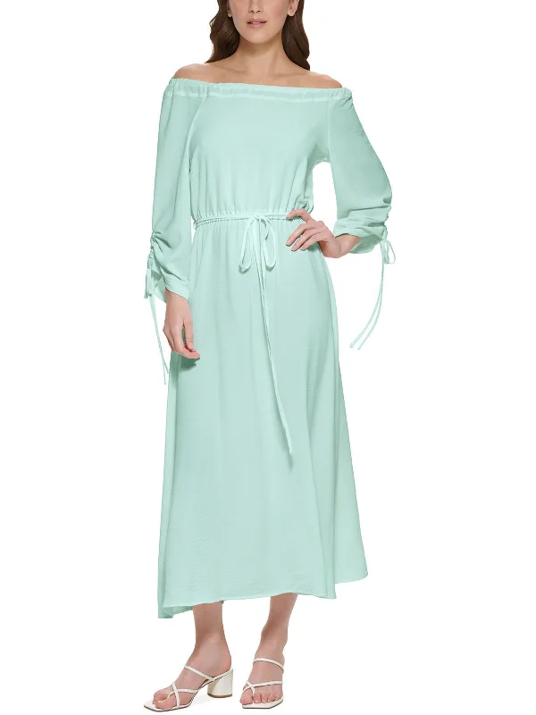 Women's Clothes For The Office Womens Blouson Long Maxi Dress