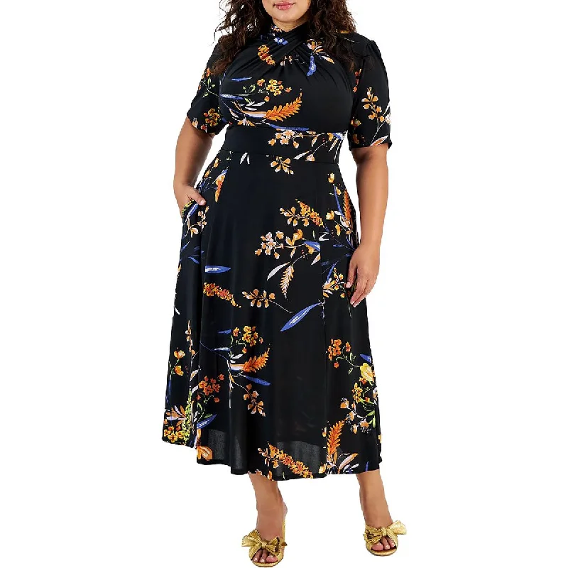 Classic Women's Clothing Styles Plus Womens Floral Long Maxi Dress