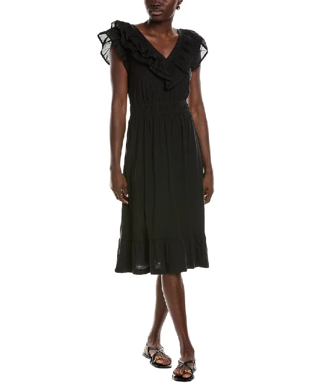 Women's Transitional Garments Nation LTD Aria Ruffle Midi Dress