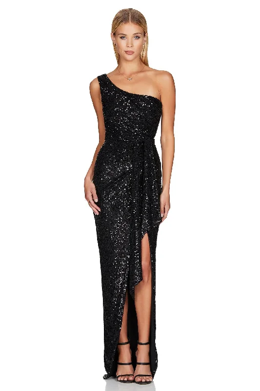 Women's Activewear Garments Nookie Palazzo Gown - Black