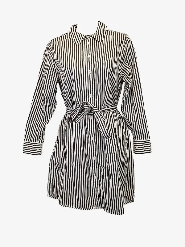 Women's Stylish Vacation Attire Country Road Australian Cotton Button Through Shirt Dress Size 6