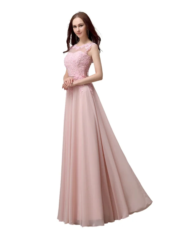 Vintage-Inspired Women's Apparel Unique Sweetheart Sleeveless A-line Floor-Length Bridesmaid Dresses