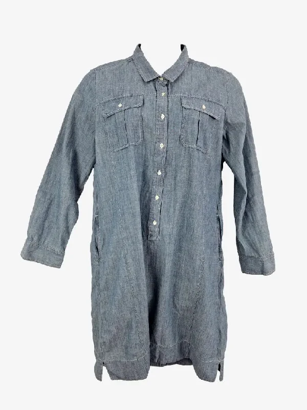 Women's Festive Attire Trenery Chambray Everyday Shirt Dress Size 14