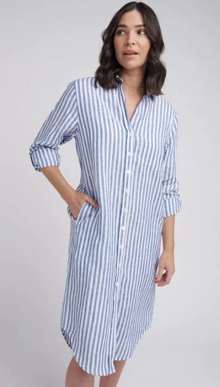 Women's Travel Outfit Set Opal linen shirt dress