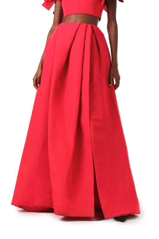 Women's Everyday Attire Pleated Ballgown Skirt