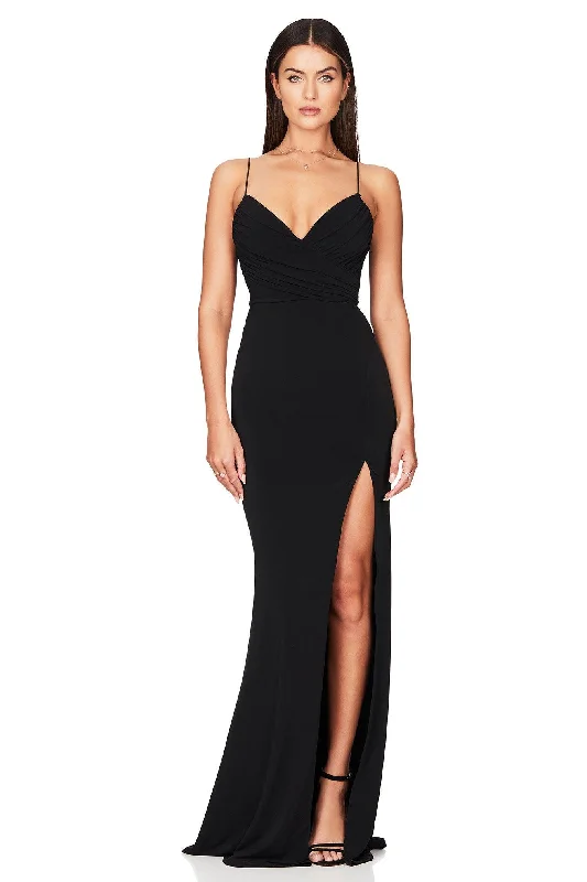 Women's Plus-Size Attire Nookie Venus Gown - Black