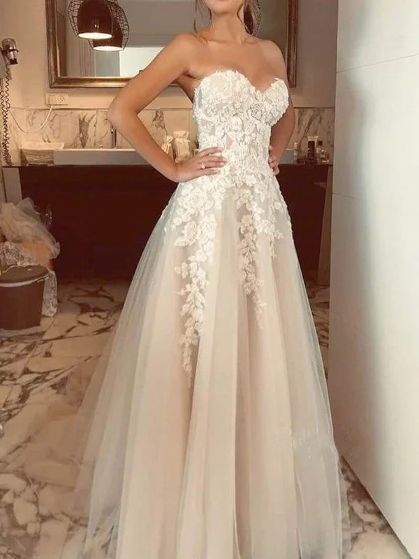 Women's Trendy Casual Outfit Newest Lace Fashion Wedding Dresses,A-line 2020 Wedding Dresses