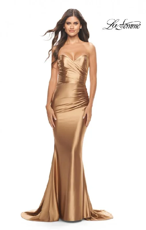 Timeless Women's Clothes La Femme 31322 Sweetheart Liquid Trumpet Gown