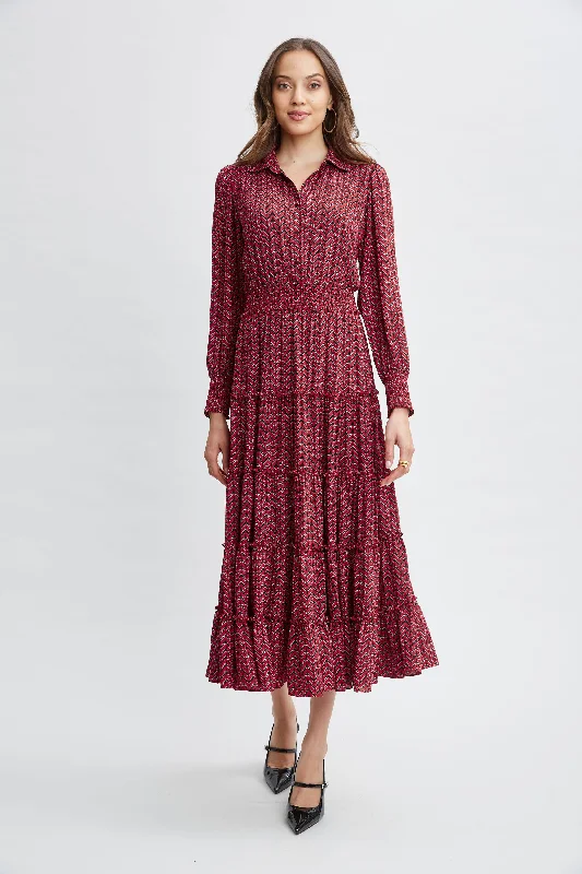 Women's Classic Outfit T-Tahari Printed Shirt Dress