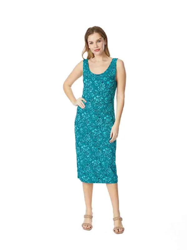 Women's Trendy Activewear Apparel Tianello "Daunita" French Jacquard Knit "Heidi" Tank Dress